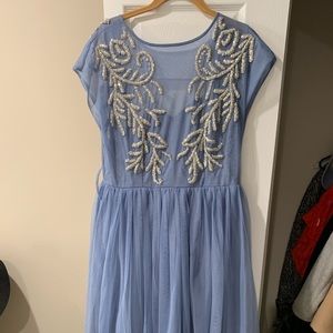 Periwinkle Midi Embellished Dress - ASOS